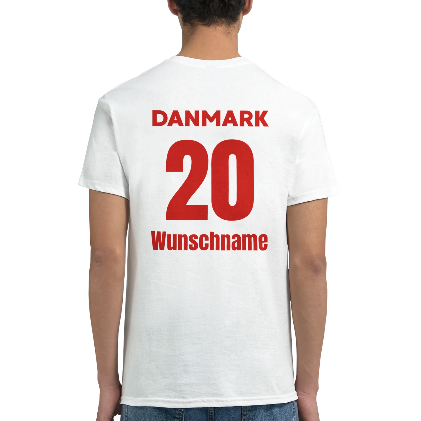 Handball Fan Shirt zum personalisieren-Lieblingszahl vorne-hinten Lieblingszahl und Wunschname