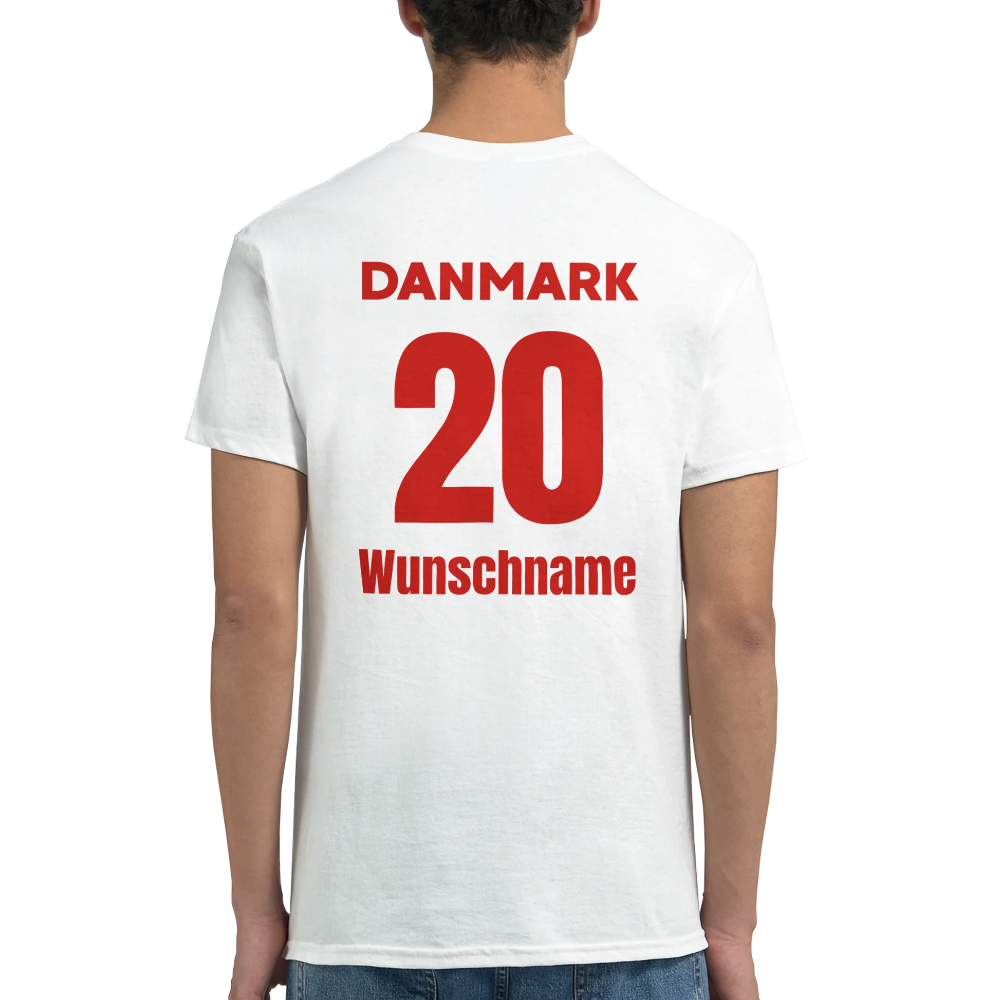 Handball Fan Shirt zum personalisieren-Lieblingszahl vorne-hinten Lieblingszahl und Wunschname