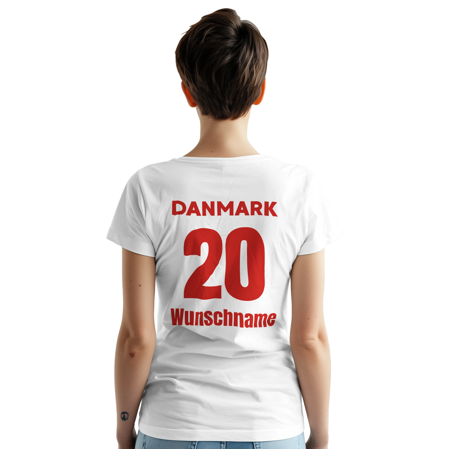 Handball Fan Shirt zum personalisieren-Lieblingszahl vorne-hinten Lieblingszahl und Wunschname