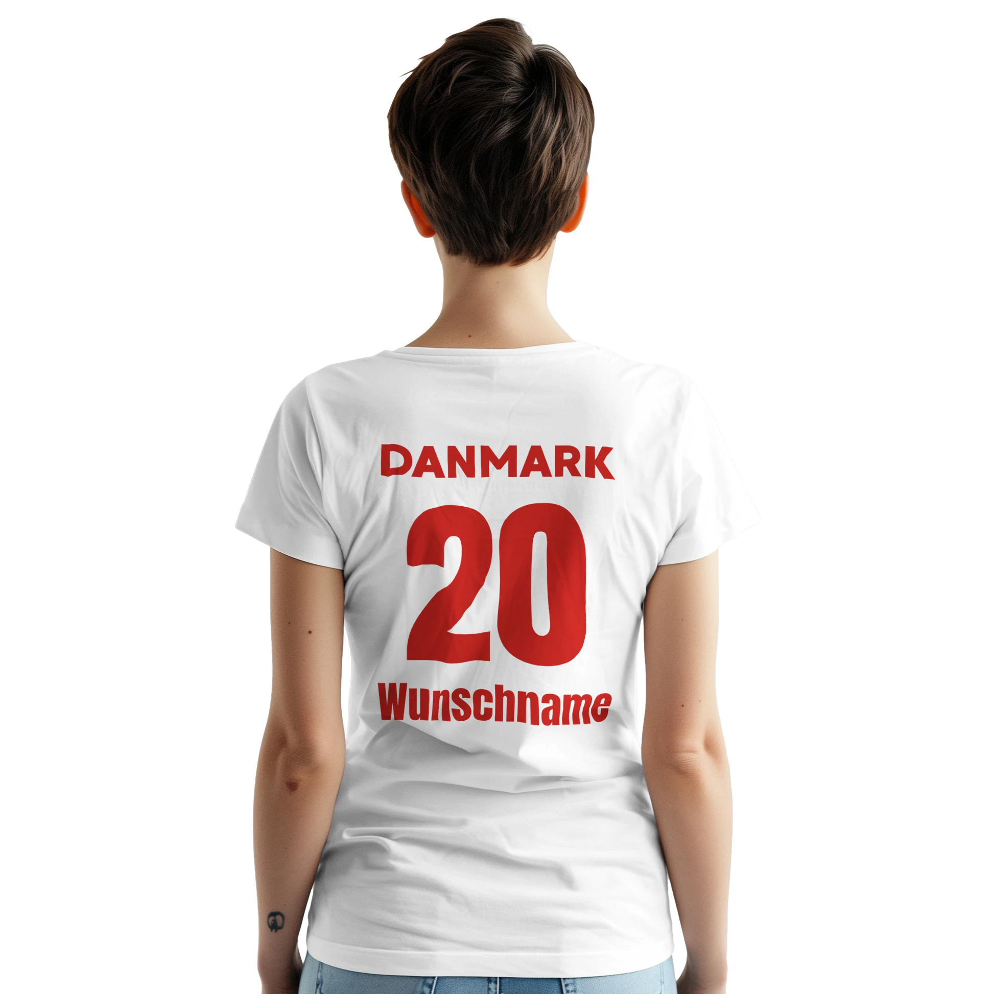 Handball Fan Shirt zum personalisieren-Lieblingszahl vorne-hinten Lieblingszahl und Wunschname