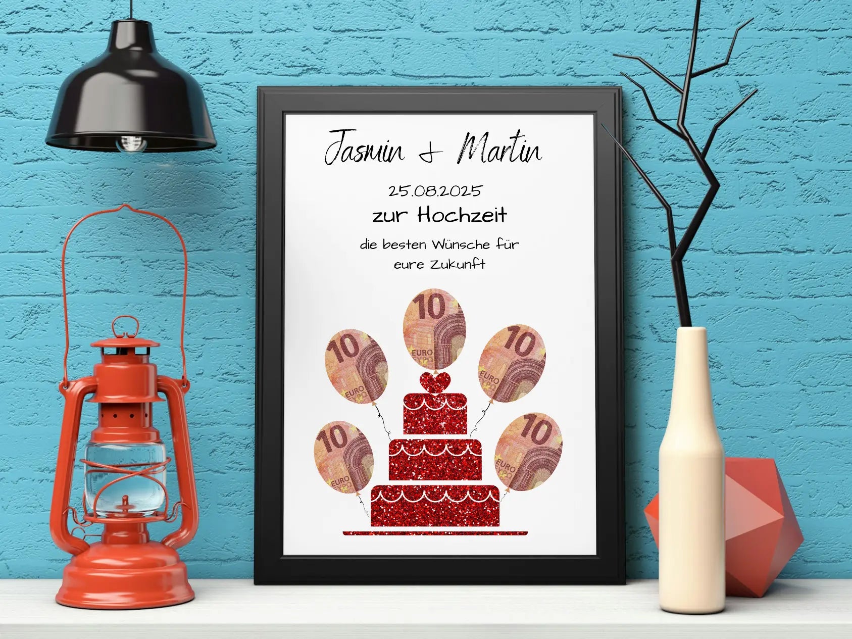 Geldgeschenk verpacken -Geldgeschenk zur Hochzeit