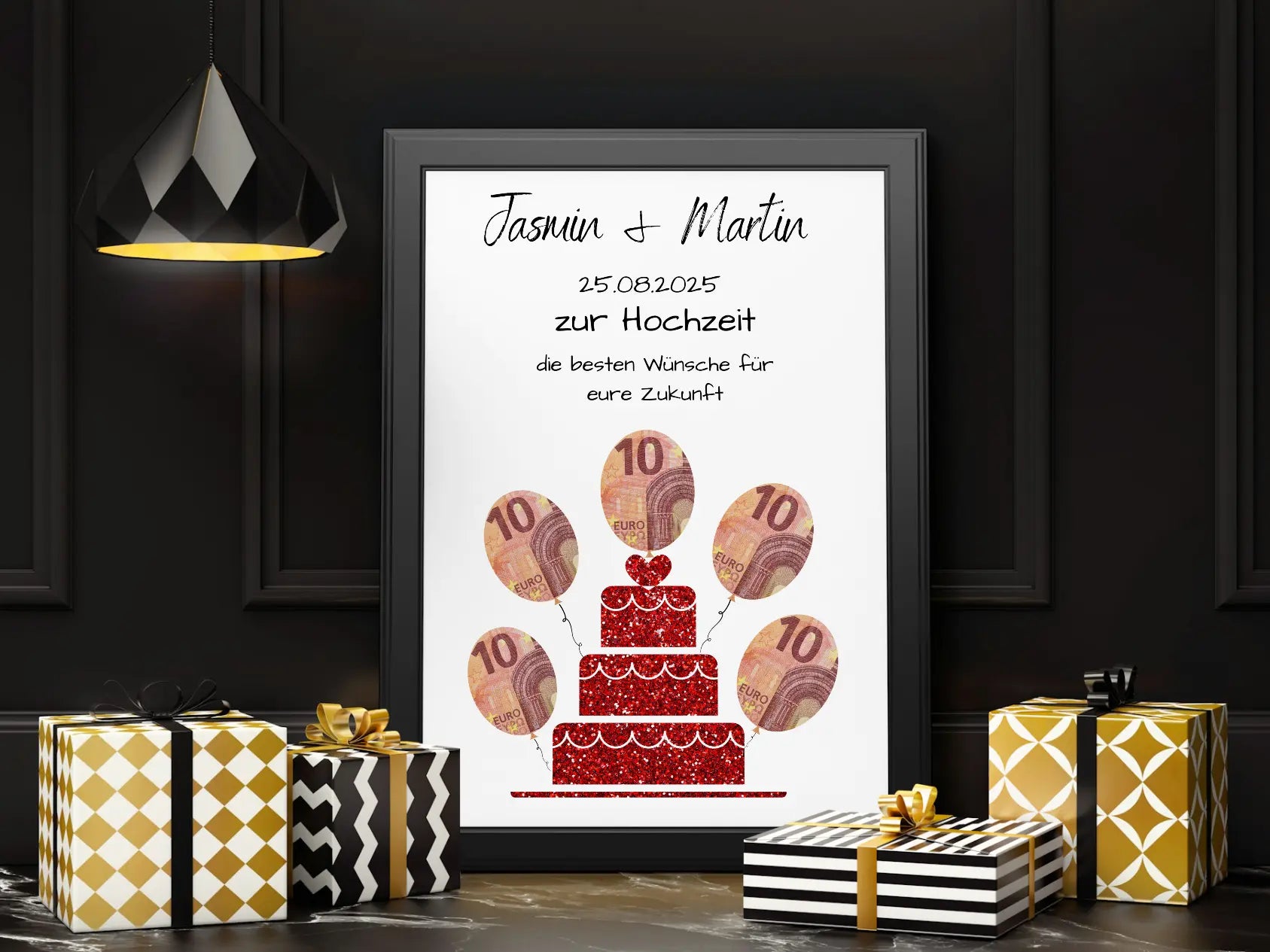 Geldgeschenk verpacken -Geldgeschenk zur Hochzeit