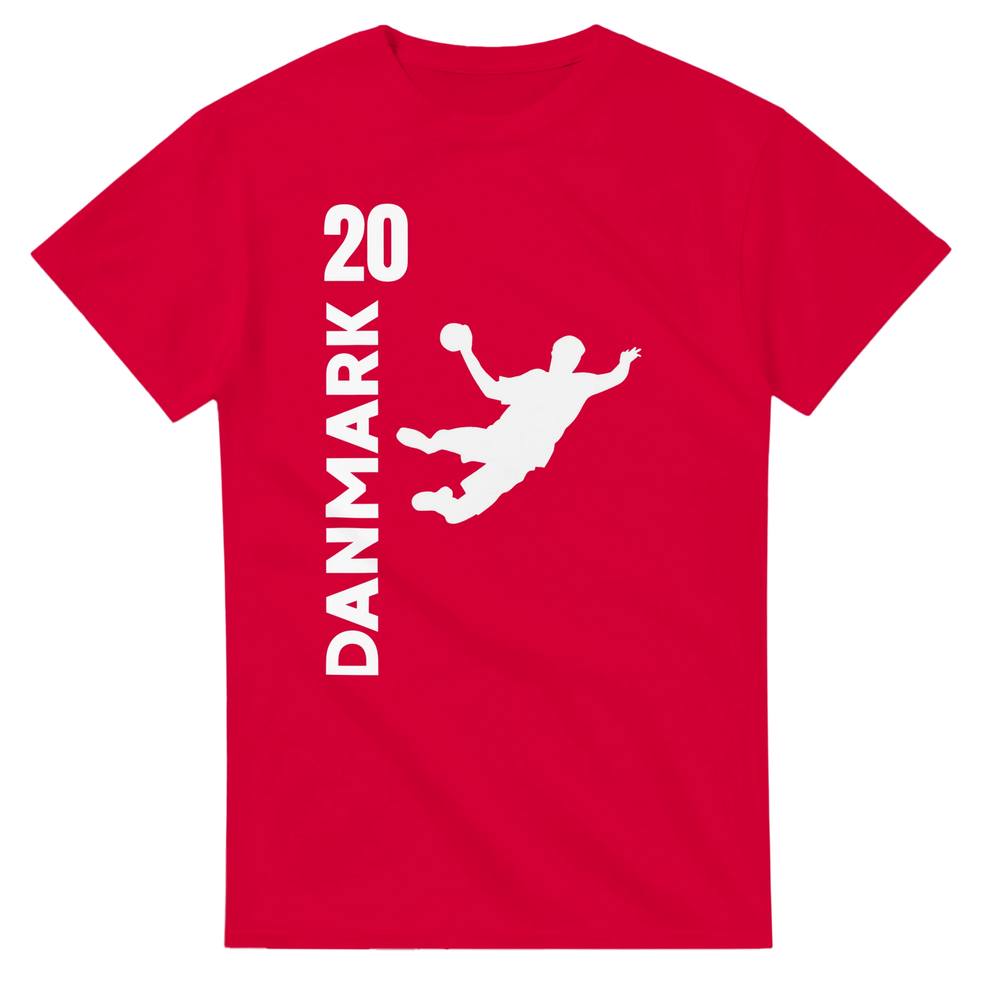 Handball T-Shirt Fanshirt - Dänemark rot-ist das Handball Geschenk für echte Handball Fans. Es ist personalisierbar vorne und hinten.