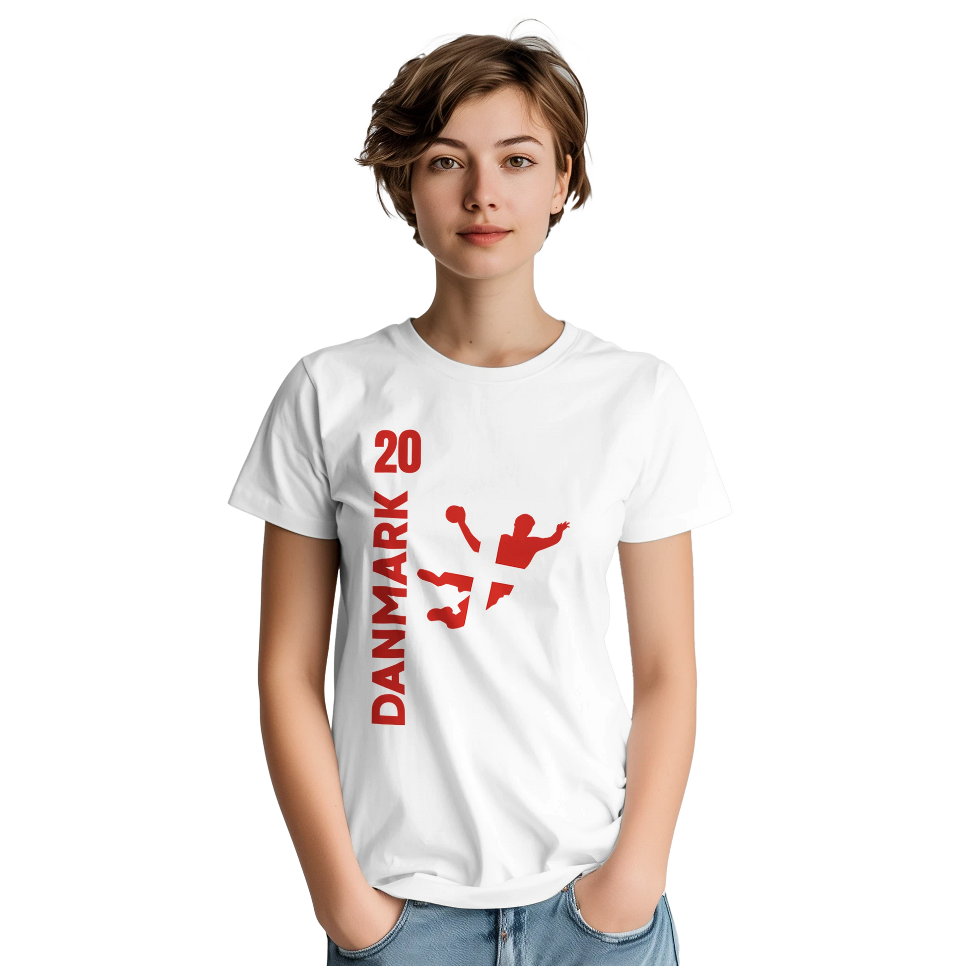 Handball Fan Shirt zum personalisieren-Lieblingszahl vorne-hinten Lieblingszahl und Wunschname